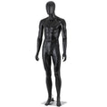 Maniquí de hombre de cuerpo entero, altura 73'', ajustable, para exhibición, color negro