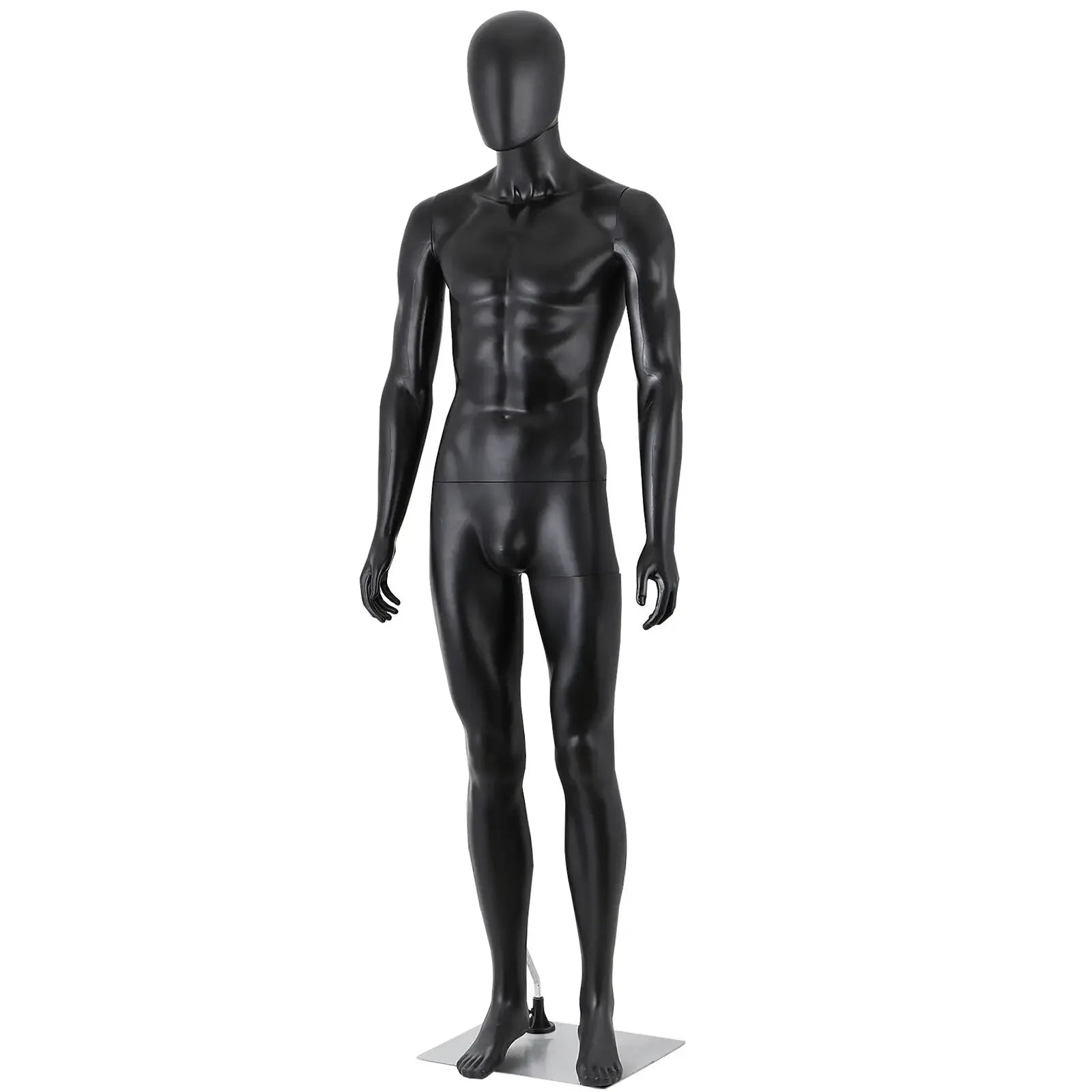 Maniquí de hombre de cuerpo entero, altura 73'', ajustable, para exhibición, color negro