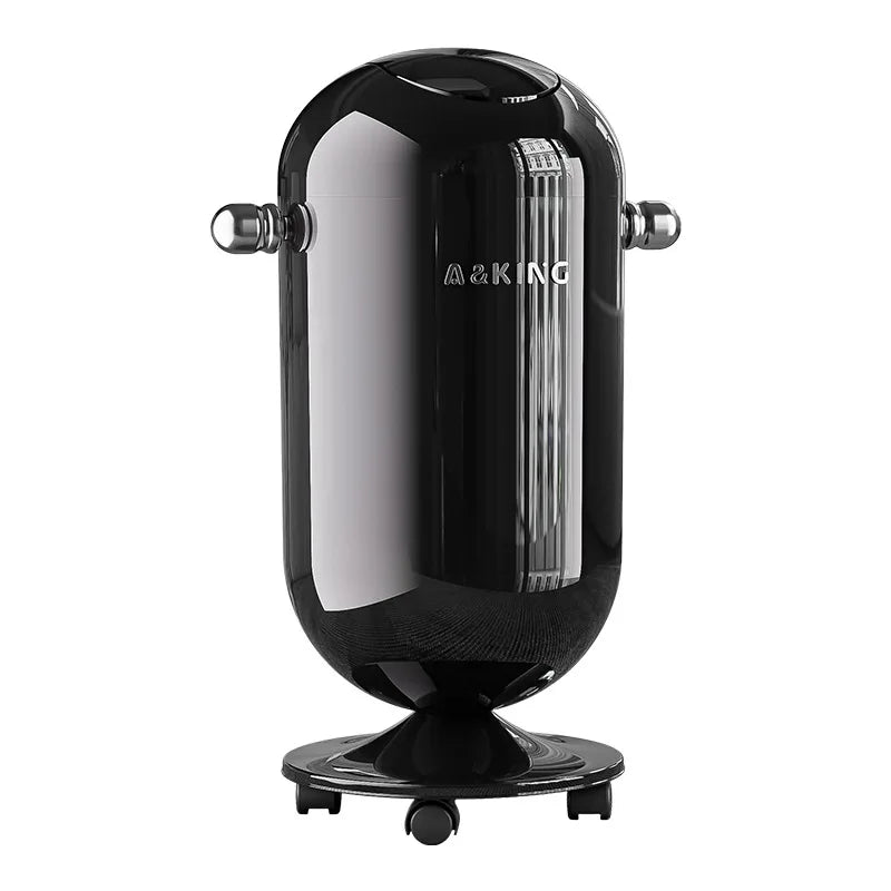 Contenedores de basura Bote de basura con tapa basculante con ruedas de alta capacidad, elegante, para el hogar, la cocina, la sala de estar, el dormitorio, bote de basura, muebles