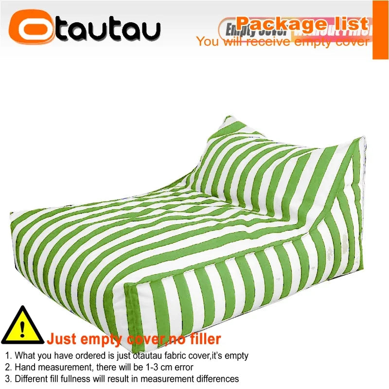 OTAUTAU Funda Impermeable Oxford para Puf Exterior, Tumbona Flotante SF343【¡No Incluye Relleno! ¡Necesita Comprar el Relleno por Separado!】