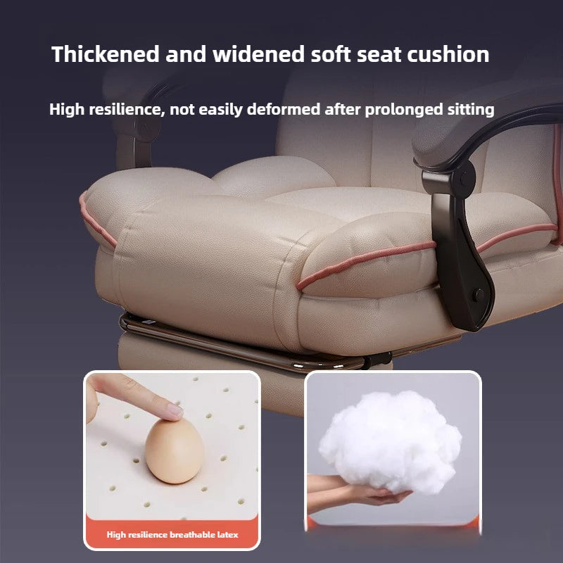 Sillón giratorio para e-sports, silla de ordenador para estudio sedentario, asiento de sofá de oficina, silla de transmisión en vivo, sillón de host de transmisión en vivo, comodidad para el hogar