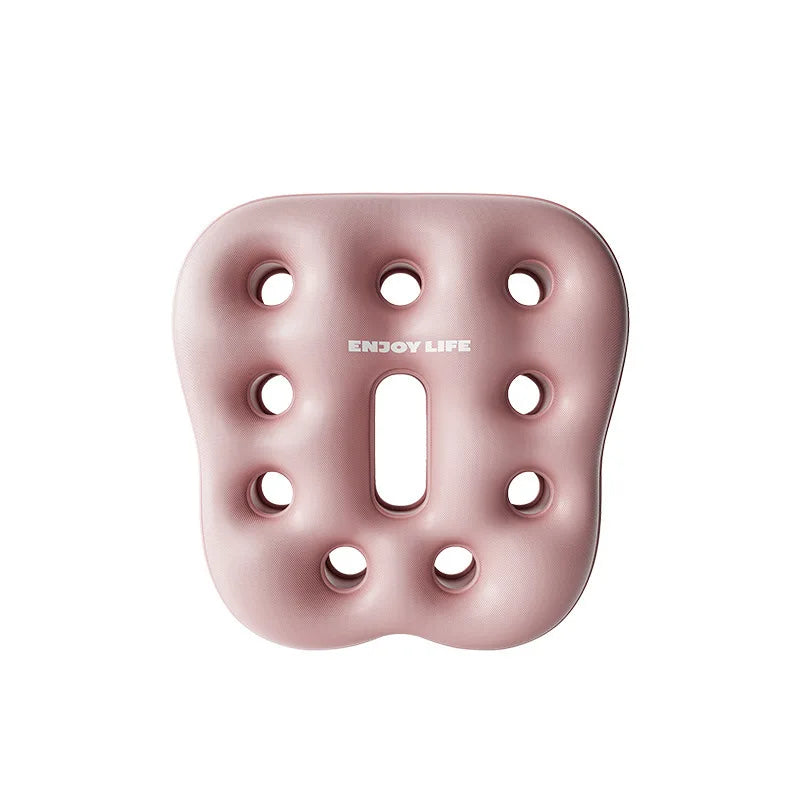 Cojín inflable de PVC para asiento, para almacenamiento portátil, uso en oficina y hogar, cojín antideslizante y transpirable para silla, antihemorroides