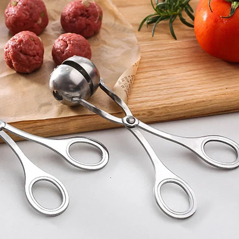 NUEVO fabricante de albóndigas de acero inoxidable, molde para rollos de fruta, arroz y verduras, pinza para albóndigas fritas y de arroz, herramientas de cocina