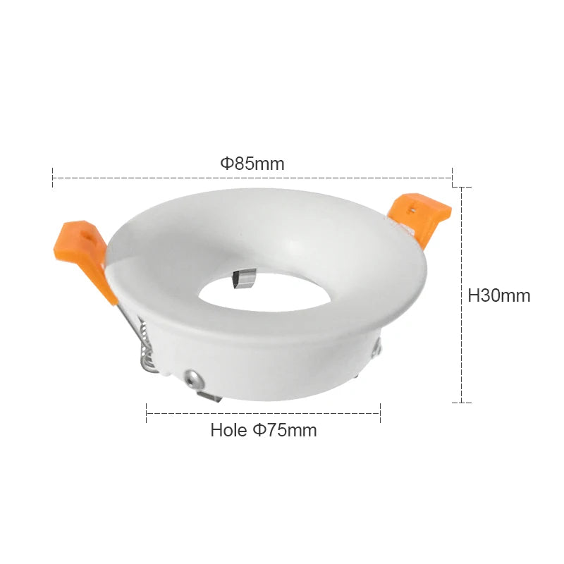 Oferta caliente 2022 Módulo LED MR16 Antideslumbrante Foco LED Empotrable de aluminio redondo cuadrado GU10 Marco LED Downlight