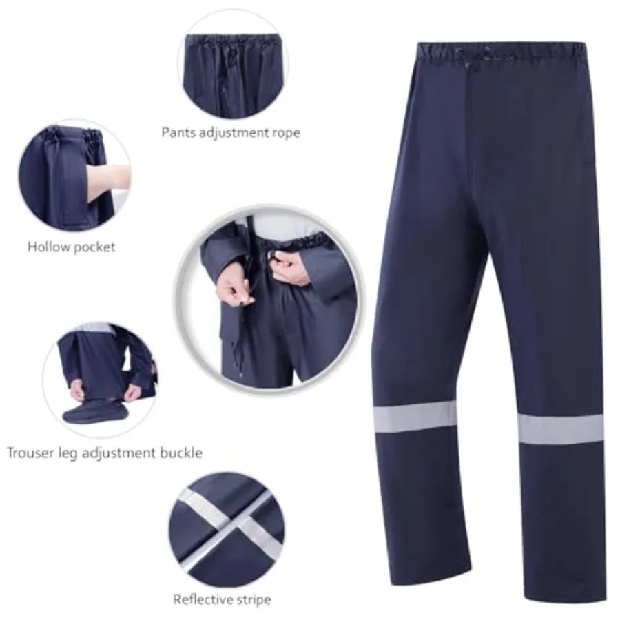 Trajes de lluvia para hombre, impermeables, de alta resistencia, equipo de lluvia, chaqueta y pantalón para mujer