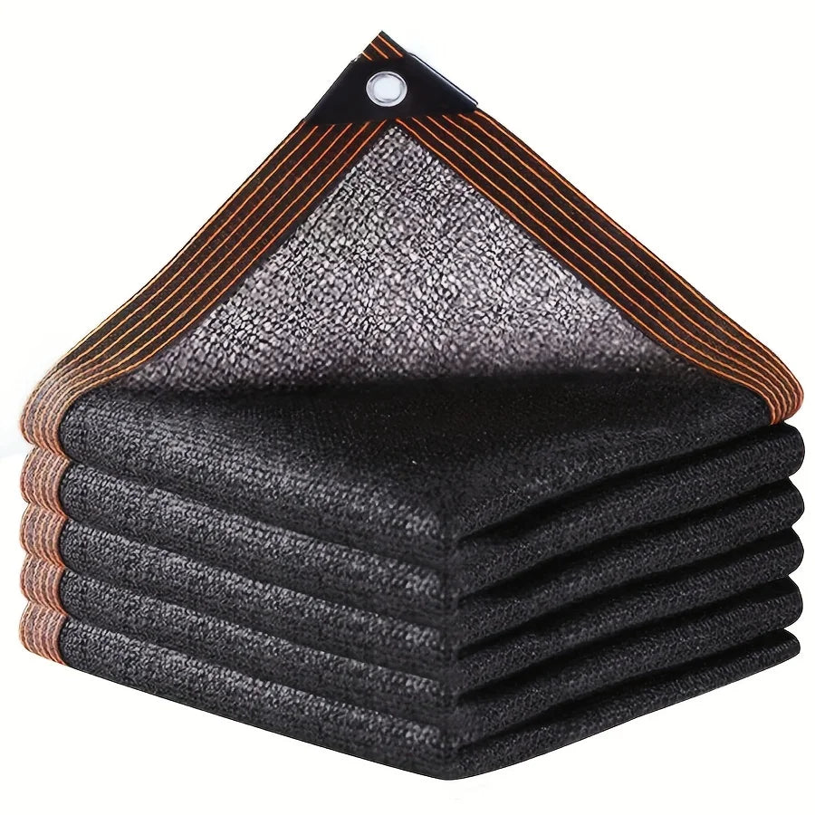 Malla Sombra Negra Malla Cubierta Borde Reforzado Con Ojales, Red Solar Para Pérgola, Invernadero De Plantas, Jardines, Patio, Toldo
