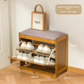 Banco zapatero con almacenamiento para la entrada, asiento largo tapizado, gabinete moderno para zapatos, banco para pasillo, gabinete de lujo para almacenamiento, estantes para zapatos.
