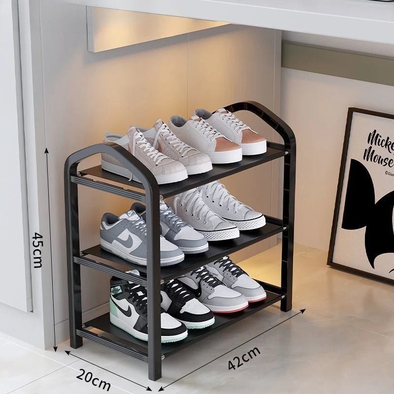 Zapatero desmontable para dormitorio, almacenamiento a prueba de polvo, estante para zapatos multicapa, artefacto que ahorra espacio, zapatero plegable y extraíble.