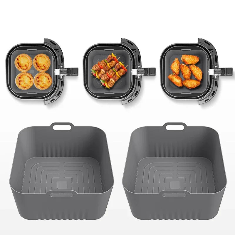 Molde de silicona para freidora de aire para accesorios de freidora de aire Philips HD9252 HD9200 HD9255, compatibilidad con freidoras de aire de 4-5 litros