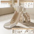 Tobogán Infantil de Interior, Centro de Juegos para Niños Pequeños de 1 a 3 Años, Tobogán Doble, Columpio, Multifuncional, Compacto, Resbaladillas Y Columpios Infantil