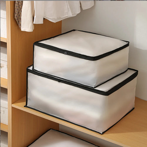 1-2 Piezas Bolsa de almacenamiento debajo de la cama Bolsa plegable para edredones Armario Ropa Almacenamiento Organizador impermeable a prueba de polvo Bolsa de almacenamiento de gran capacidad