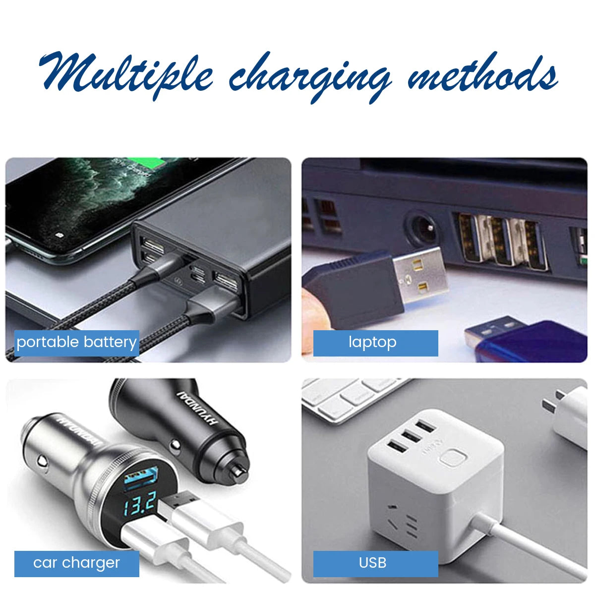 Calentador de acuario mini de 10W para peceras pequeñas, calentador de temperatura constante con pantalla digital, varilla de calentamiento USB ajustable de 5V/2A