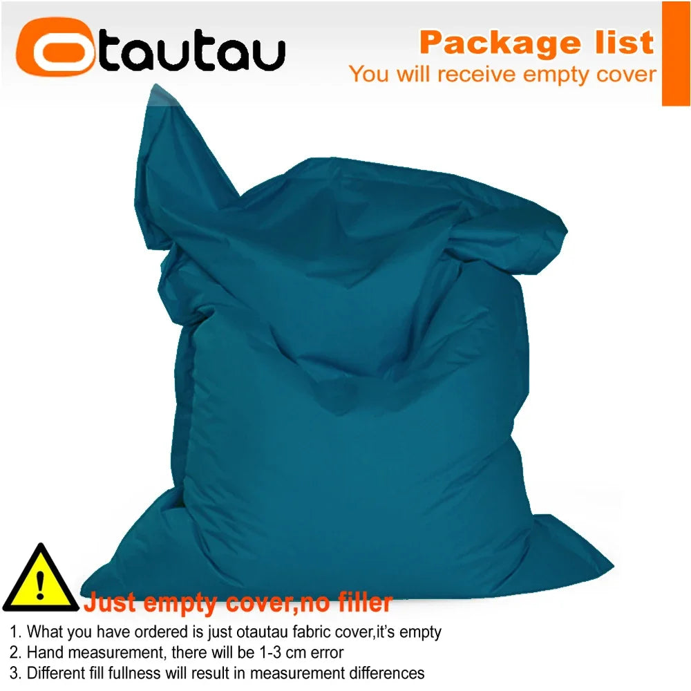 OTAUTAU M/L Funda para Puf de Exterior/Hogar 140x180cm DD103【¡Sin Relleno Dentro! ¡Usted Necesita Comprar el Relleno Por Sí Mismo!】