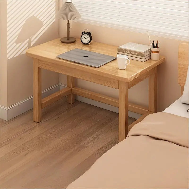 Escritorio de madera maciza para estudiantes, uso doméstico, dormitorio, escritorio de computadora, escritorio de estudio, escritorio de escritura, escritorio de oficina