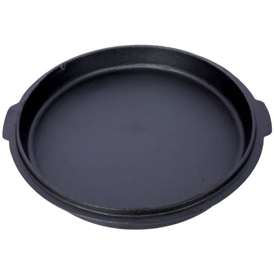 Olla Profunda para Acampar al Aire Libre para Cocinar BBQ Hornear Acero Inoxidable Negro Duradera de Servicio Pesado con Tapa Resistente al Calor y Fácil de Limpiar