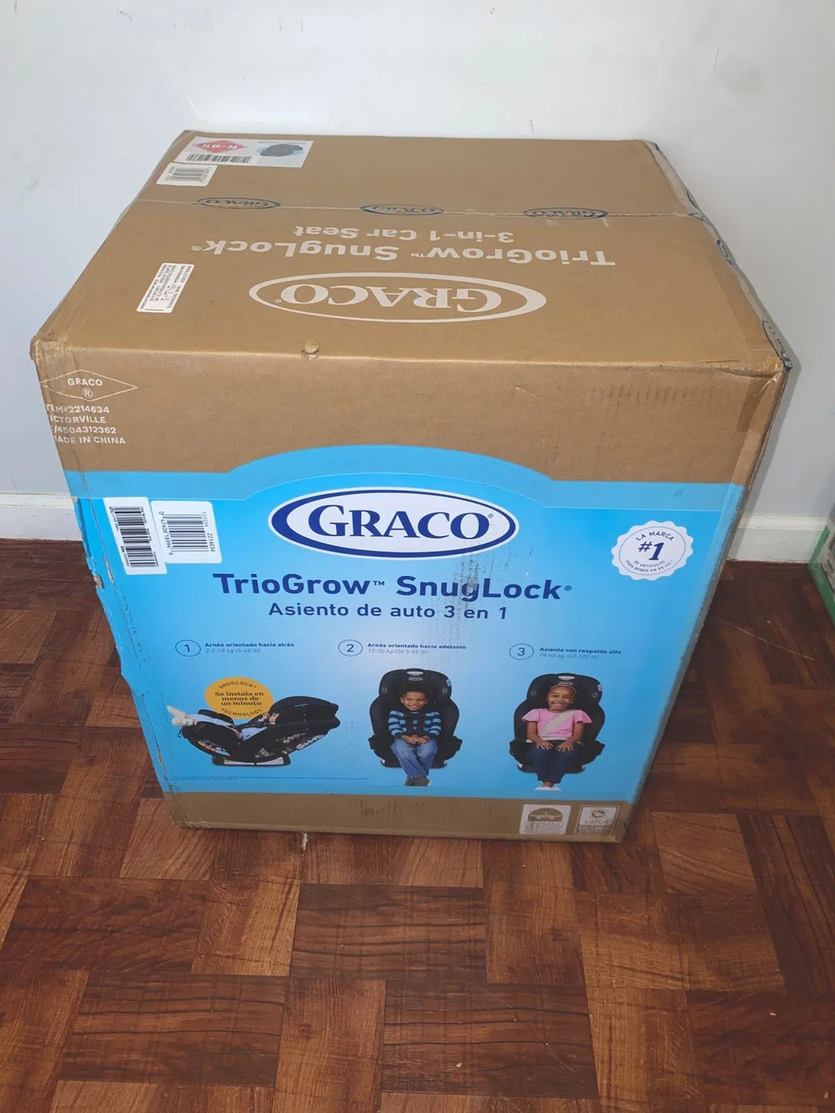 Graco TrioGrow SnugLock Asiento de coche convertible 3 en 1, Warren, Negro