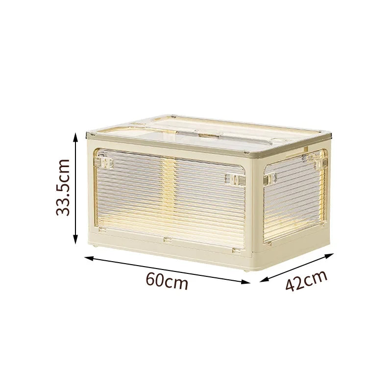 Caja de Almacenamiento Plegable para el Hogar, Caja de Almacenamiento Multifuncional de Gran Capacidad a Prueba de Humedad y Plagas