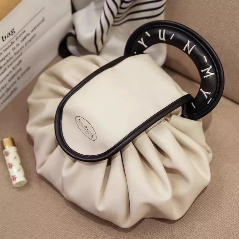Bolsa de Almacenamiento de Viaje de Gran Capacidad con Cordón, Bolsas Organizadoras de Cosméticos y Maquillaje, Equipaje de Propósito Especial para Mujer
