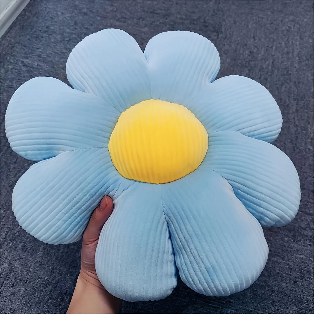 Almohada de girasol, Cojín de asiento de margarita, Alfombrilla de flores, Alfombrilla de oficina, Alfombrilla de peluche, Regalo de Navidad, Halloween, Regalo de Acción de Gracias