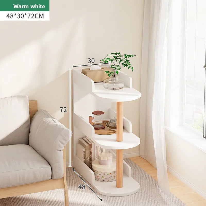 Estante de almacenamiento con clip de cabecera para dormitorio, estante de almacenamiento, librería pequeña, estante de suelo