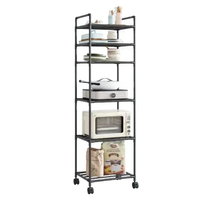 Carro de aterrizaje multifunción para horno microondas, estante de almacenamiento para instalación, organizador de baño y cocina, estante pequeño que ahorra espacio