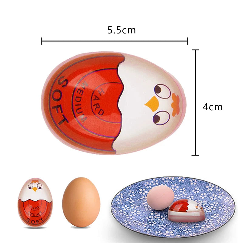 Temporizador de huevos duros para cocina, temporizador de cambio de color perfecto para huevos, temporizador para hervir huevos blandos y duros