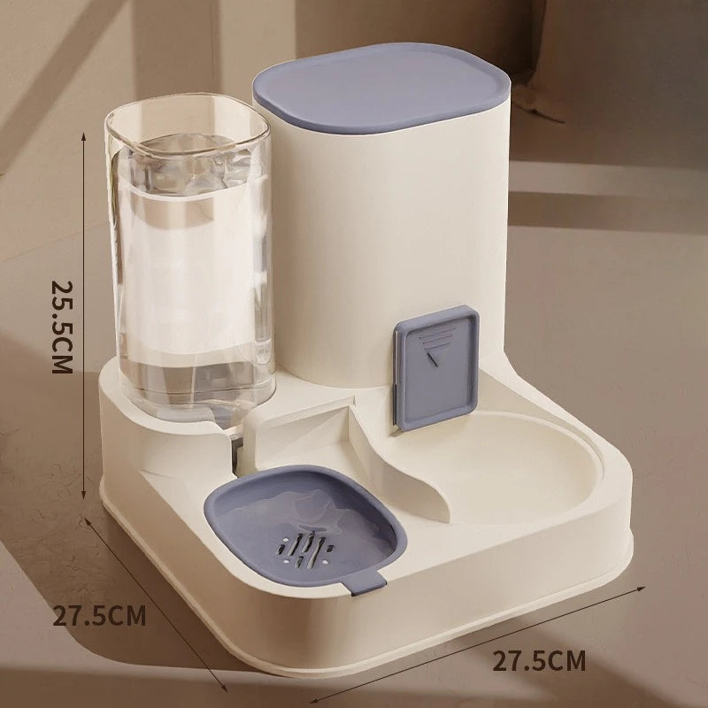 All-in-one Food and Water Feeding Machine Feeding Dispenser Exquisite Cat Dog Bowl Drinking Fountain Pet Feeder Water Supply