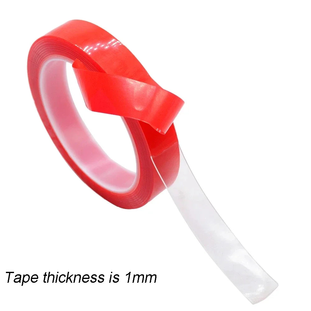Cinta transparente resistente de 3M Cinta de doble cara resistente a la temperatura para coche Sin rastros Cinta impermeable Limpieza y protección del coche Herramientas