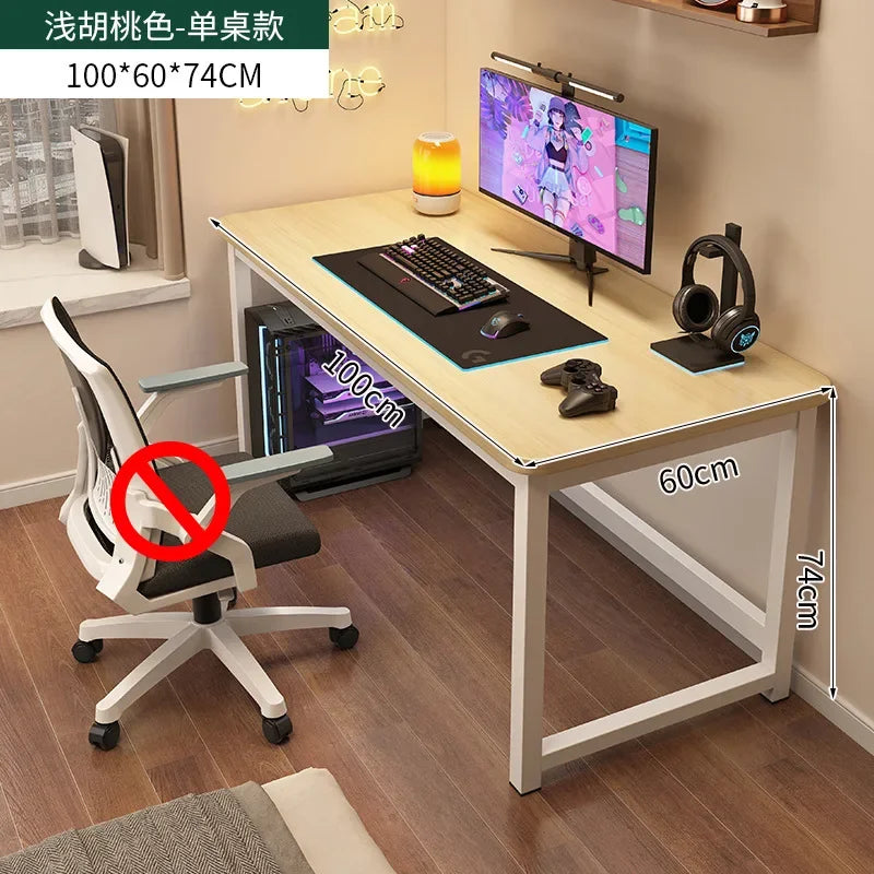 Escritorio de computadora ergonómico, escritorio gaming, mesa de oficina de altura ajustable, escritorio de estudio que ahorra espacio, para habitaciones pequeñas, escritorios para el hogar, muebles