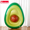 Camebust Aguacate Hinchable Flotante de PVC Anillo de Natación Flotadores de Piscina Tumbona Hinchable con Bola Hinchable para Decoración de Fiesta