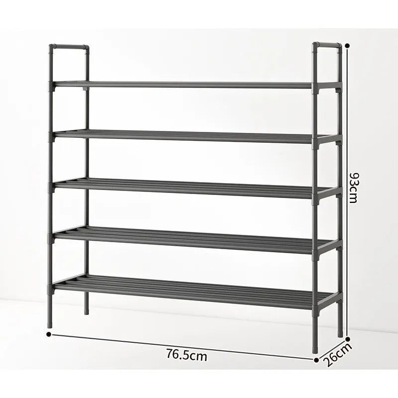 Zapatero sencillo doméstico multifuncional de varios pisos para puerta, estante de almacenamiento para interiores y exteriores, estante de almacenamiento para dormitorio de estudiantes.