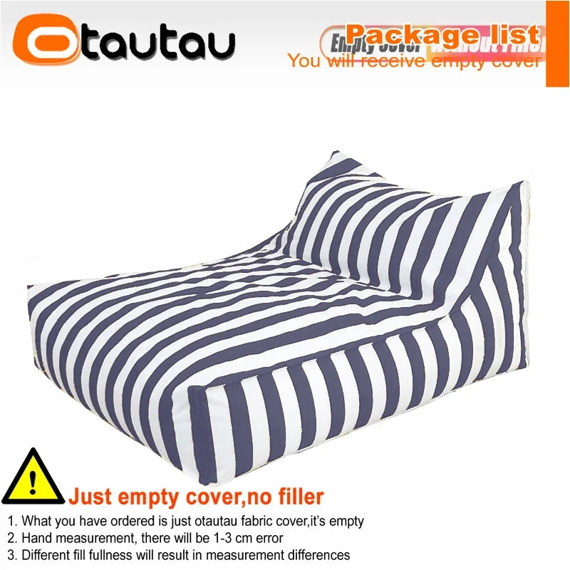 OTAUTAU Funda Impermeable Oxford para Puf Exterior, Tumbona Flotante SF343【¡No Incluye Relleno! ¡Necesita Comprar el Relleno por Separado!】