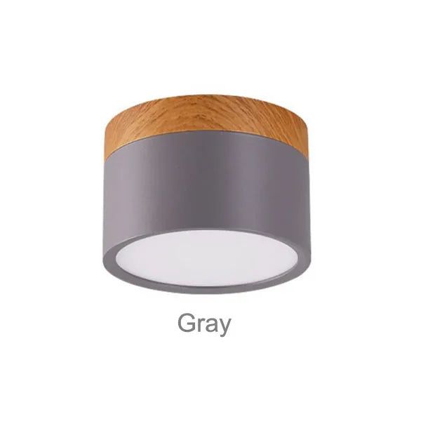 LED Downlight dimmable 5W 7W 9W12W15W Nordic wood modern Led surface mounted ceiling light spotlight, interior decoration light