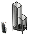 Paragüero con Bandeja de Goteo Negro, Soporte para Paraguas de Interior para Entrada, Hoteles y Oficinas, Decoración Minimalista Moderna para el Hogar