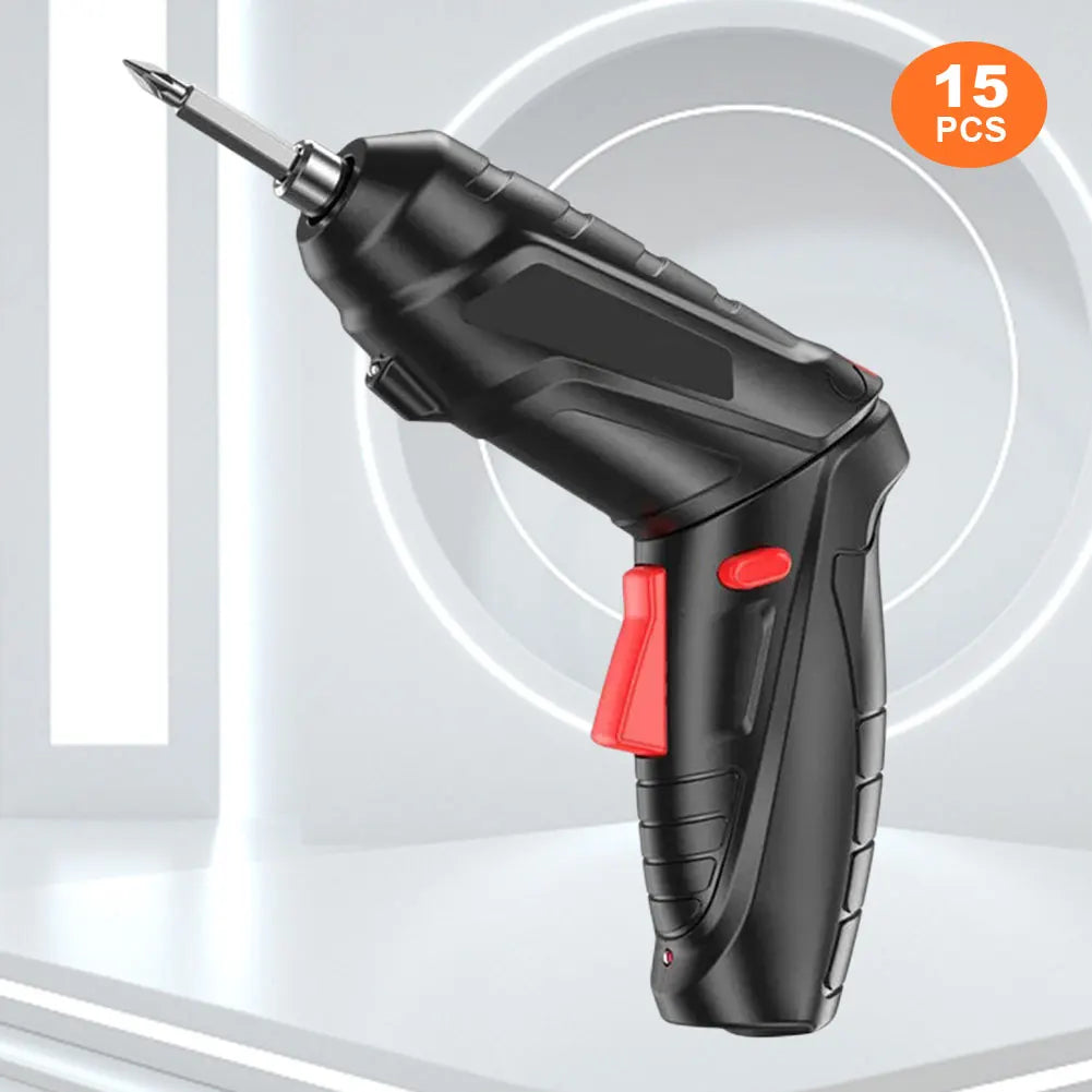 Destornillador eléctrico Batería Recargable Destornillador Inalámbrico Potente Impacto Destornillador Inalámbrico Kit Mini Taladro Herramientas Eléctricas