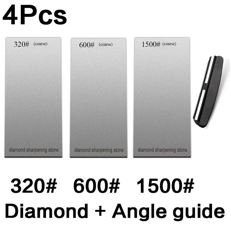 120/600/1500/3000 set Diamond sharpening stone base kitchen whetstone blade sharp bar Apex edge musat knife sharper flakes board