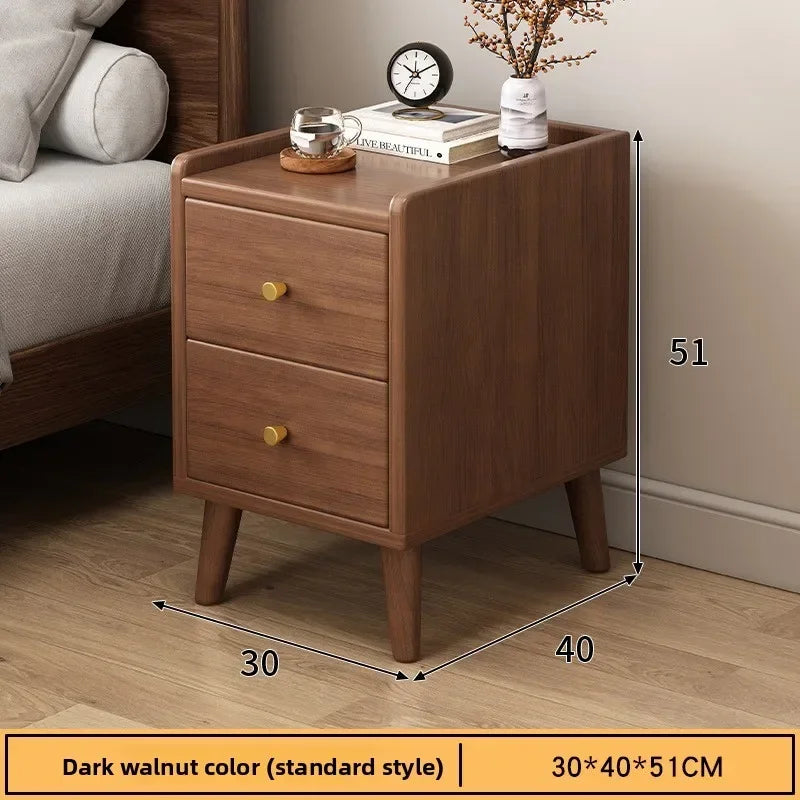 Muebles de hogar Mesita de noche Pequeña mesita de noche con almacenamiento Estrecho mueble de dormitorio Mesita de noche