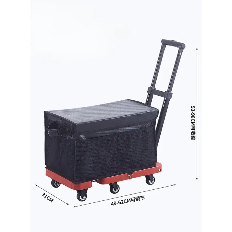Carrito plegable portátil, carro de mano, carro de mudanza, carro de plataforma, carrito de compras