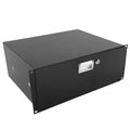 Estuche rack profesional de 4U, placa de acero de 19", cajón para DJ, gabinete para equipos con llave