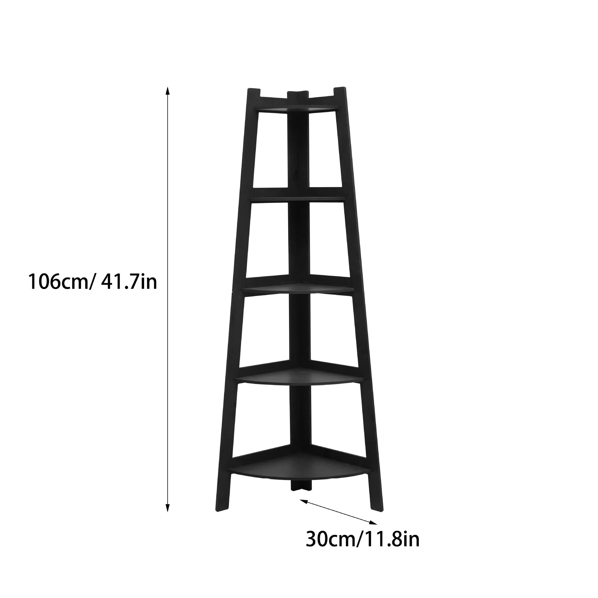 Soporte para plantas tipo escalera, estantería para plantas, balcón esquinero, interior, exterior, que ahorra espacio, moderno, nórdico, de madera y metal, muebles para macetas