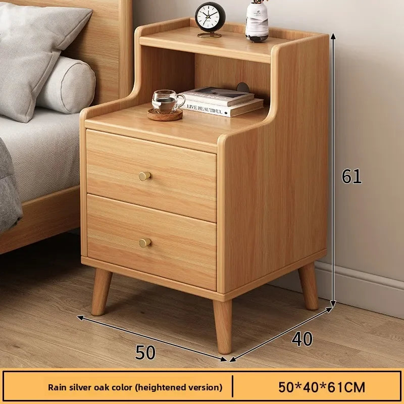 Muebles de hogar Mesita de noche Pequeña mesita de noche con almacenamiento Estrecho mueble de dormitorio Mesita de noche