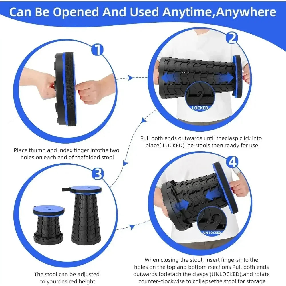 Silla de playa de pesca para exteriores, portátil, ligera, plegable, con bolsa de transporte, para acampar, pescar, duradera, para exteriores, para ir al metro