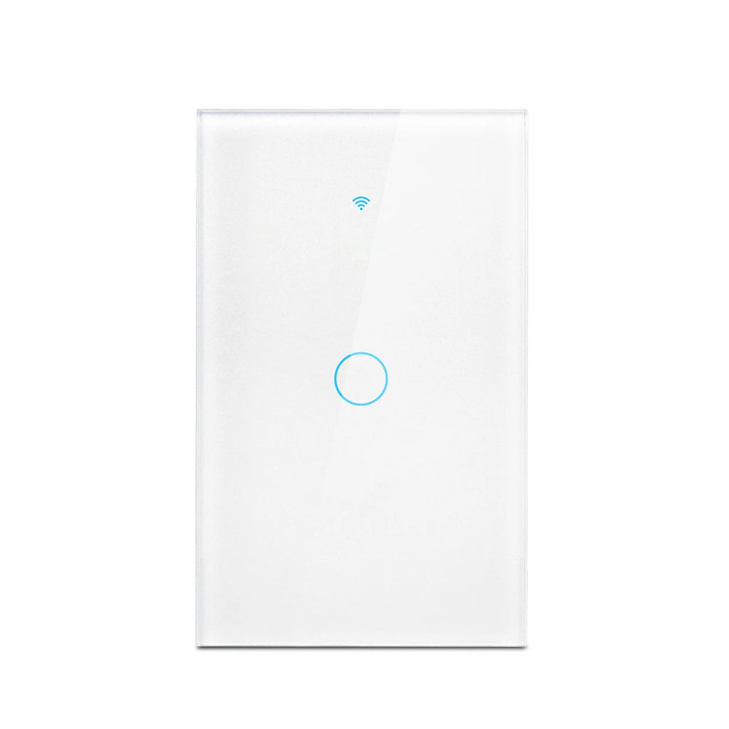 Funciona con interruptor inteligente Tuya WiFi. Funciona con Alexa con/sin cable neutro. Interruptor sensor táctil de pared RF433 inalámbrico.