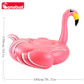 Camebust Flotador hinchable de flamenco para el agua, flotador de piscina de pájaro de fuego rosa, flotador divertido para la playa, decoración para fiestas en la piscina