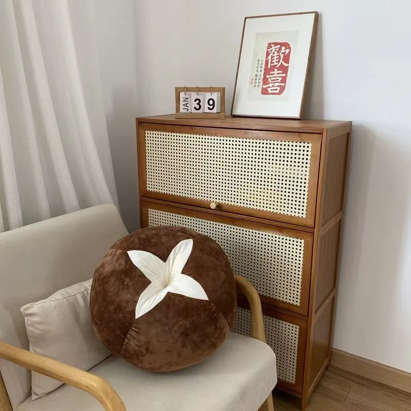 ins creativa seta tomate salón sofá cojín decoración suelo habitación adorno cama ventanal cojín silla