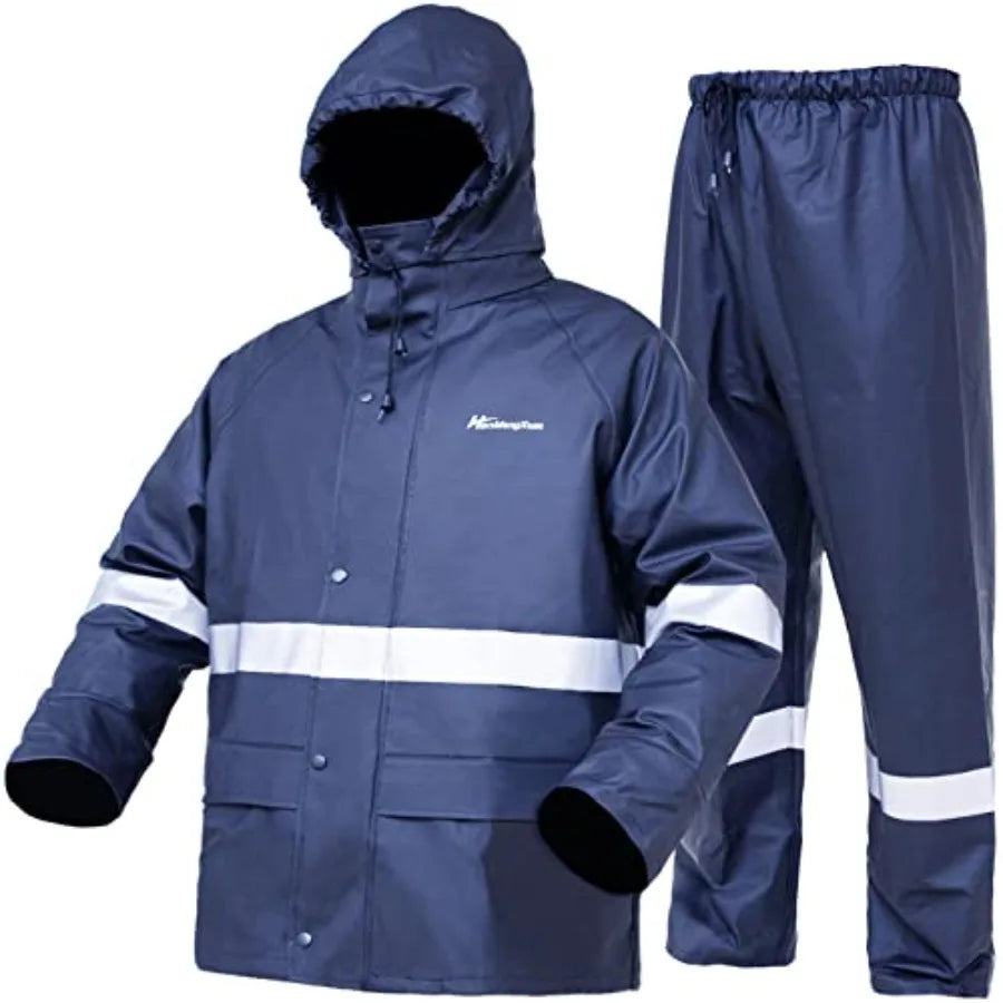 Trajes de lluvia para hombre, impermeables, de alta resistencia, equipo de lluvia, chaqueta y pantalón para mujer