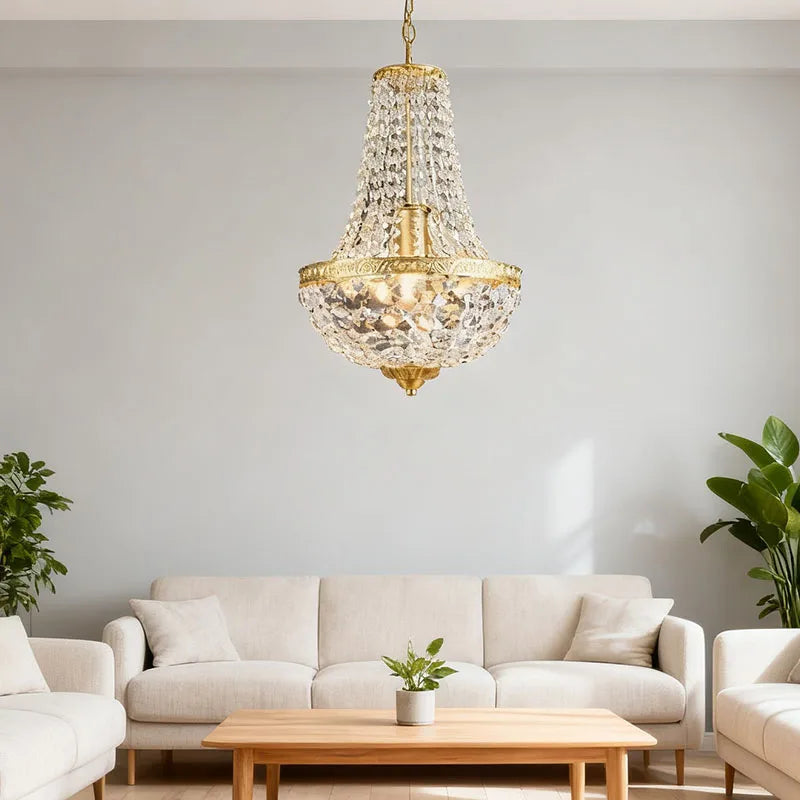 Lámpara Colgante de Cristal Moderna, Candelabro LED E27 para Ático, Sala de Estar, Porche, Dormitorio, Arte en Hierro, Decoración del Hogar, Lámparas Colgantes Vintage