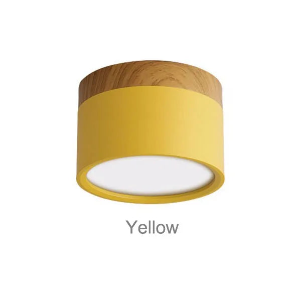 LED Downlight dimmable 5W 7W 9W12W15W Nordic wood modern Led surface mounted ceiling light spotlight, interior decoration light