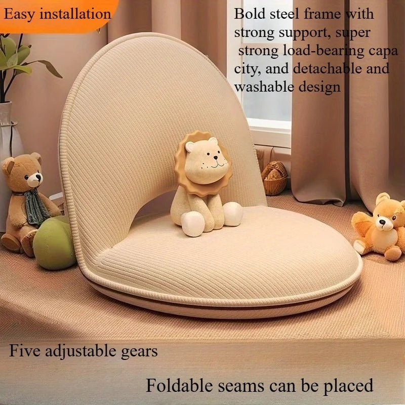 Tumbona plegable Tatami con respaldo para sentarse y dormir, cama para espacios pequeños para invitados en ventanal, silla cojín de suelo convertible