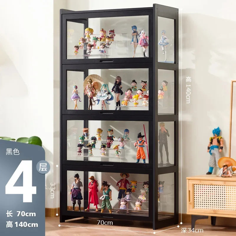 Vitrina de exhibición grande de Lego, figura de acrílico, juguete, adorno, artefacto, vitrina transparente a prueba de polvo, estante de almacenamiento para cajas ciegas
